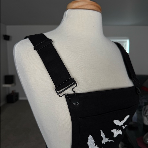 Hell Bunny Black Dress with White Embroidery - Picture 9 of 9